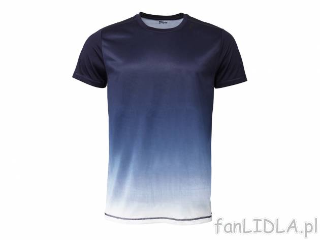 Męska koszulka sportowa , cena 17,99 PLN. Koszulka z krótkiem rękawkiem, z modnym ...