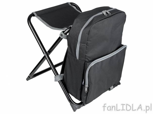 Krzesełko wędkarskie z plecakiem Crivit, cena 29,00 PLN 
- maks. 110 kg
 
Opis

- ...