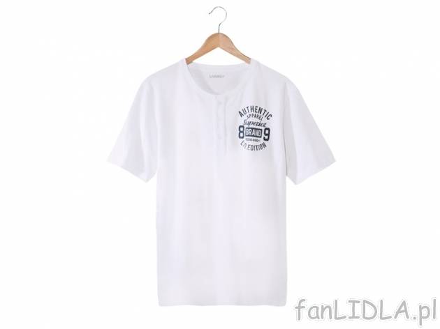 T-shirt Livergy, cena 14,99 PLN za 1 szt. 
- rozmiary: M - XXL (nie wszystkie wzory ...