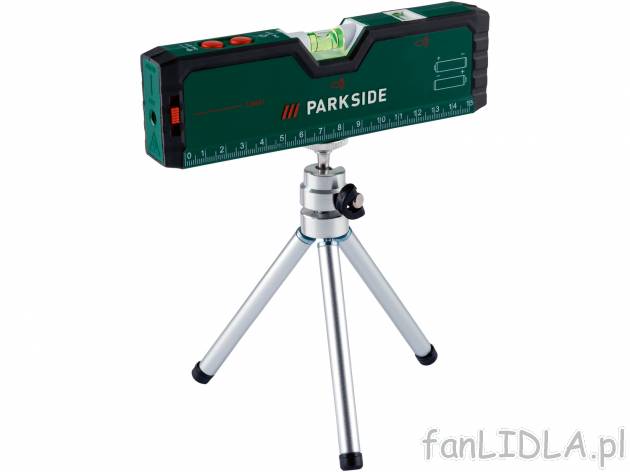 Poziomnica laserowa Parkside, cena 44,99 PLN 
- zakres pracy do ok. 2 m
- dokładność ...