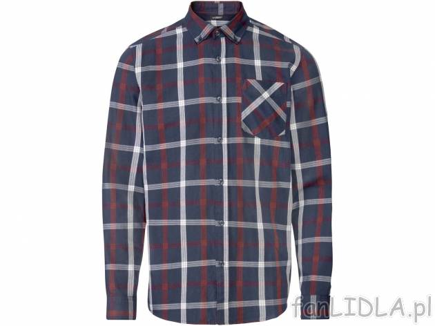 Koszula męska Livergy, cena 39,99 PLN 
- rozmiary: M-XL
- 100% bawełny
Dostępne ...