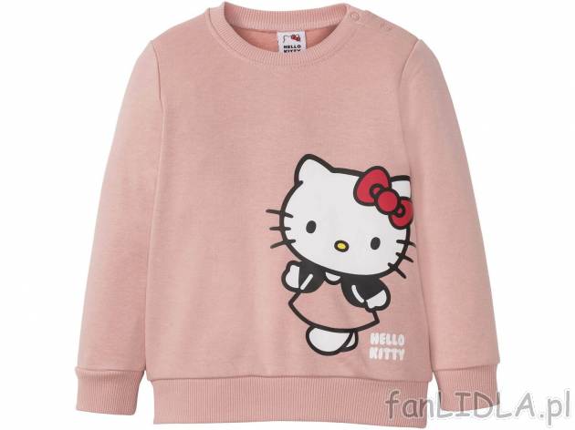 Bluza dziewczęca Hello Kitty, cena 19,99 PLN 
- rozmiary: 86-116
- wysokia zawartość ...