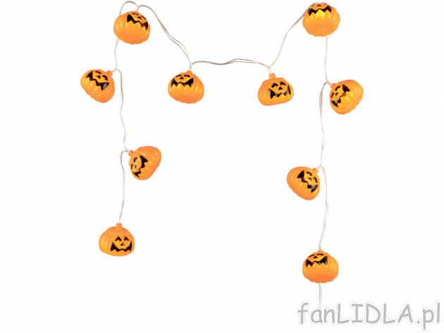 Łańcuch świetlny na Halloween Melinera, cena 15,99 PLN 
- długość ok. 1,80 ...