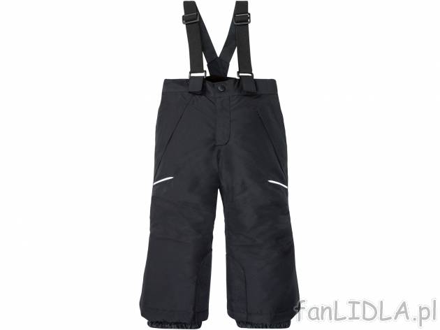 Spodnie narciarskie dziecięce Crivit, cena 55,00 PLN 
- rozmiary: 86-116
- regulowane ...