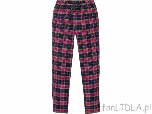 Spodnie flanelowe do spania damskie Esmara, cena 24,99 PLN 
- rozmiary: XS-L
- 100% ...