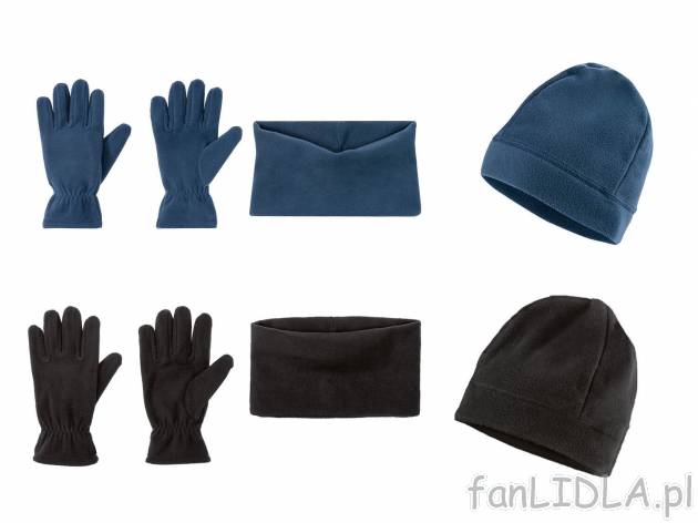 Czapka, szalik lub rękawiczki Crivit, cena 14,99 PLN 
3 rodzaje w 2 kolorach do ...