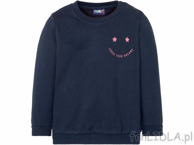 Bluza dresowa dziecięca Lupilu, cena 14,99 PLN 
- rozmiary: 86-116
- wysoka zawartość ...