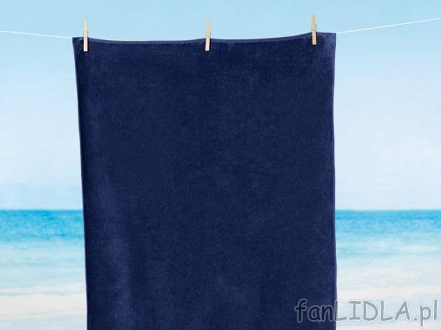Ręcznik plażowy z weluru , cena 34,99 PLN za 1 szt. 
- wymiary: 93 x 170 cm
- ...