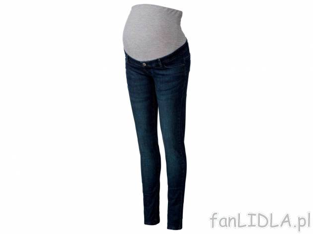 Jeansy ciążowe Esmara, cena 44,99 PLN 
- rozmiary: 34-44
- z miękkim, elastycznym ...