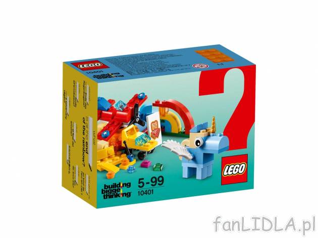 LEGO® 10401 Tęczowa zabawa , cena 17,99 PLN 
Co jest na końcu tęczy? Buduj ...