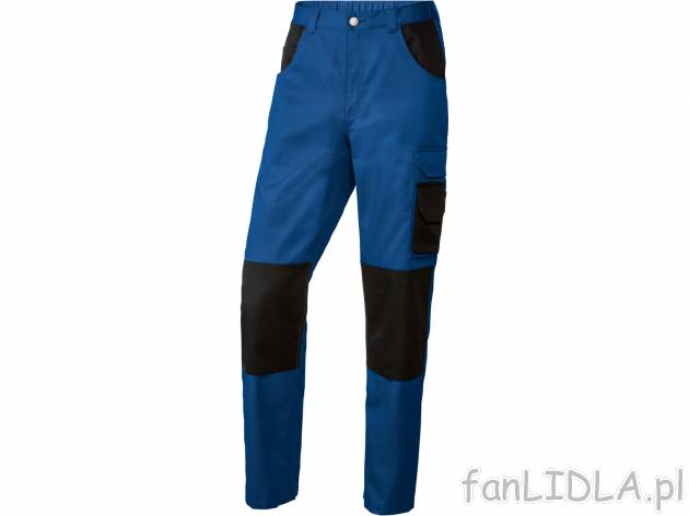 Spodnie robocze męskie Parkside, cena 49,99 PLN 
- rozmiary: 48-54
- kieszenie ...