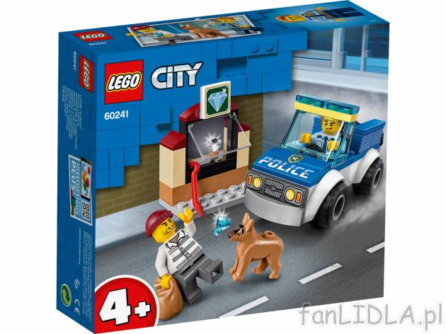 Klocki Lego 60241 Lego, cena 34,99 PLN  
-  Oddział policyjny z psem
Opis