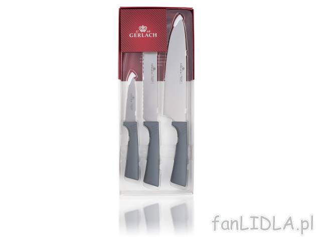 Zestaw 3 noży Smart Grey Gerlach, cena 79,90 PLN 
- w zestawie n&oacute;ż ...