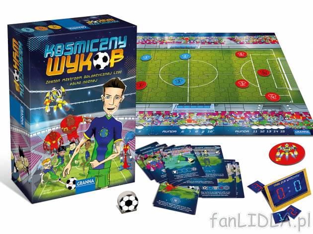 Gra „Kosmiczny Wykop” , cena 64,90 PLN 
- Prawdziwy futbol na planszy razem ...