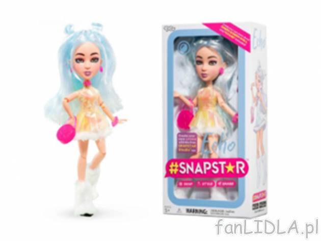 Lalka #SNAPSTAR , cena 49,99 PLN 
- możliwość zabawy w zmienianie wyglądu lalki ...