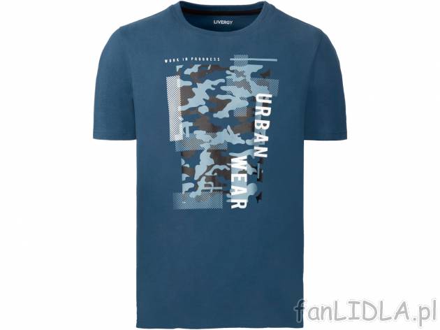 T-shirt męski Livergy, cena 19,99 PLN 
- 100% bawełny
- rozmiary: M-XL
Opis

- ...