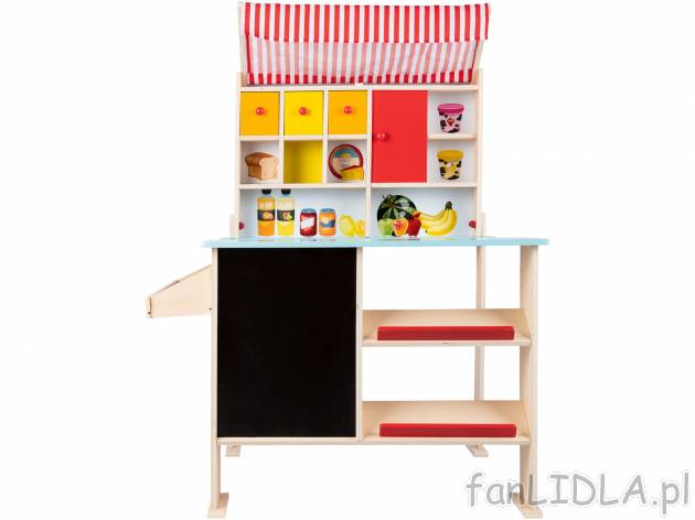 Drewniany sklep dla dzieci Playtive, cena 199,00 PLN 
- stabilna, drewniana konstrukcja
- ...