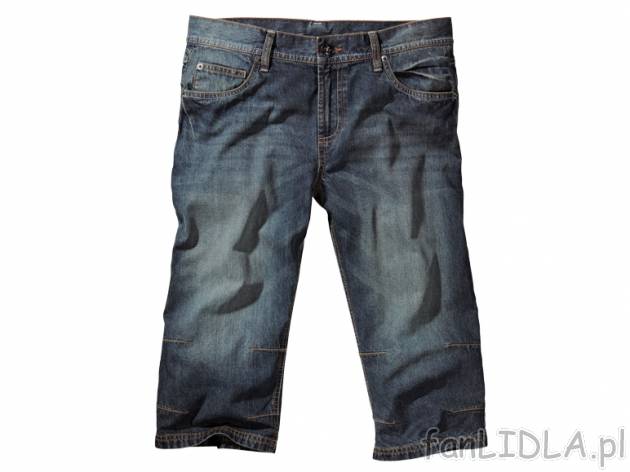 Bermudy jeansowe Livergy, cena 33,00 PLN za 1 para 
- jasny lub ciemny denim
- materiał: ...