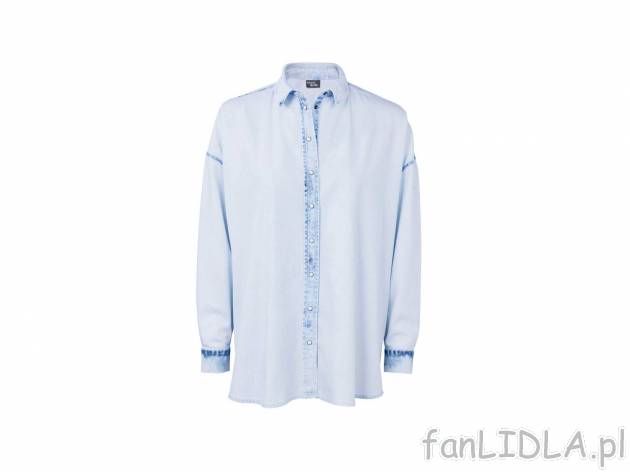 Jeansowa koszula , cena 44,99 PLN. Koszula idealna na co dzień, do pracy czy na ...