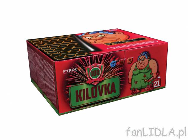 Bateria 100-strzałowa „Kilovka” , cena 119,00 PLN 
- czerwone, zielone, niebieskie ...