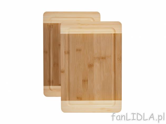 Komplet desek do krojenia z drewna bambusowego Ernesto, cena 27,99 PLN  

Opis