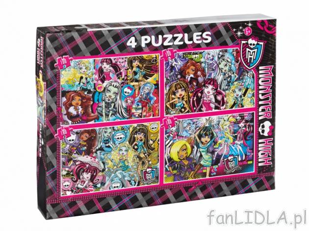 Puzzle , cena 17,99 PLN za 1 opak. 
- do wyboru:
 4w1 (2 x 100 części i 2 x ...