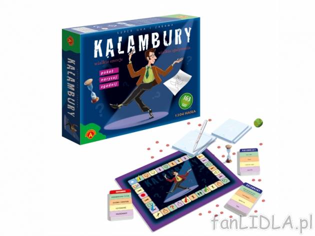 Kalambury , cena 29,99 PLN za 1 opak. 
- gra edukacyjna 
- wygrywa ten zespół, ...