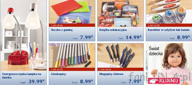 Lidl artykuły biurowe