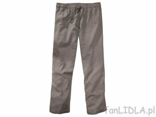 Spodnie Esmara, cena 39,00 PLN za 1 para 
- 3 kolory 
- 55% len, 45% wiskoza 
- ...