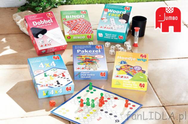 Gra dla dzieci Jumbo cena 15,99PLN
- do wyboru:
- Bingo - do 9 graczy w wieku ...