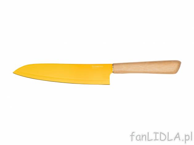Nóż Ernesto, cena 19,99 PLN 
- bambusowy uchwyt
- dł. ostrza: 20 cm
- ostrze ...