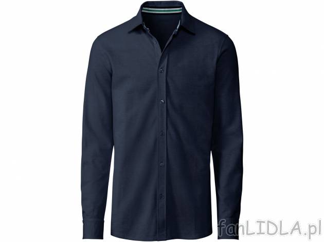 Koszula męska , cena 39,99 PLN 
- rozmiary: M-XL
- tkanina piqué - o wyraźnie ...