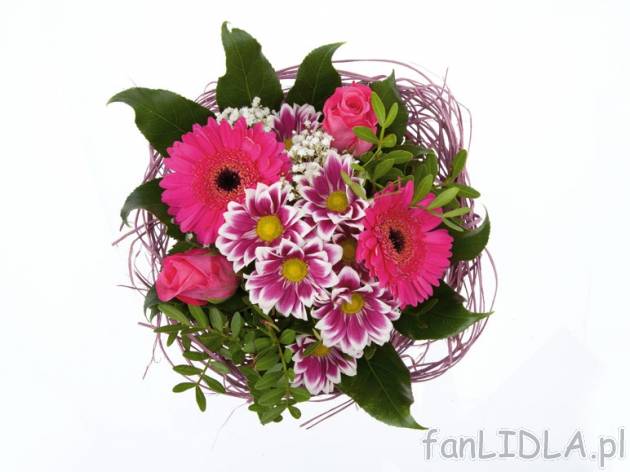 Bukiet kwiatów , cena 19,99 PLN za 1 opak. 
- różne rodzaje 
- wys. min. 30 ...
