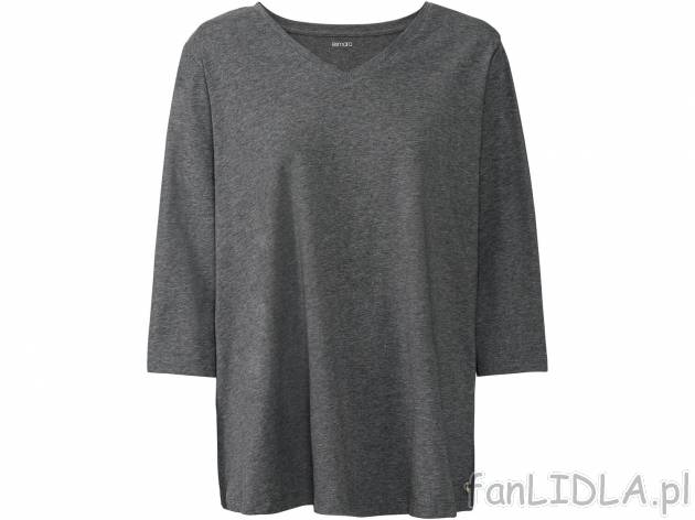 T-shirt damski XXL Esmara, cena 24,99 PLN 
- 95% bawełny, 5% elastanu (LYCRA&reg;)
- ...