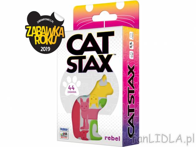 Cat Stax , cena 39,99 PLN 
- logiczna układanka przestrzenna
- rozwijaj wyobraźnię ...