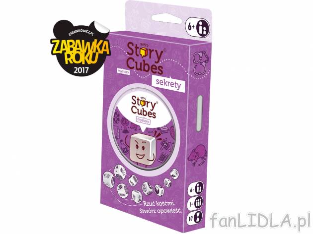 Story Cubes , cena 39,99 PLN 
- wciągająca gra kreatywna
- w zestawie: 9 kostek ...