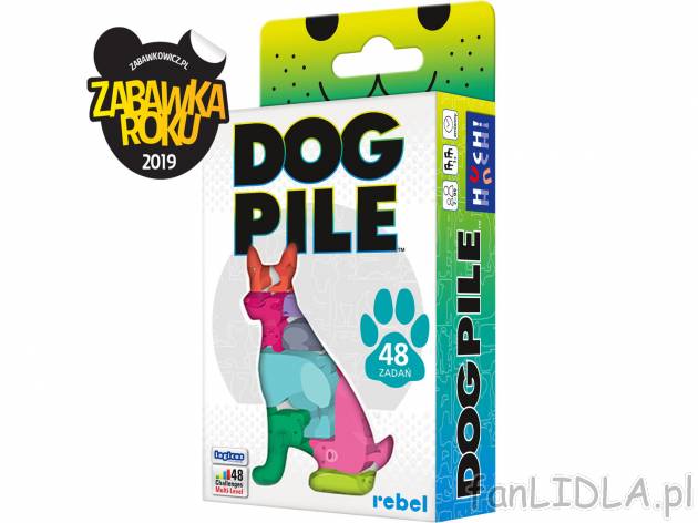 Dog Pile , cena 39,99 PLN 
- logiczna układanka przestrzenna
- rozwijaj wyobraźnię ...
