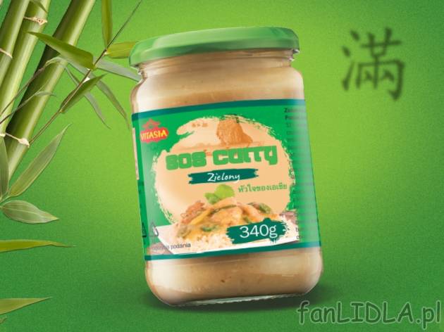 Sosy tajskie , cena 4,99 PLN za 340 g, 1kg=14,68 PLN. 
- Sos curry zielony lub czerwony. ...