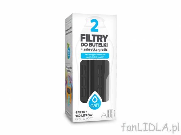 Zakrętka oraz 2 filtry do butelki filtrującej , cena 24,99 PLN 
- naturalny filtr ...