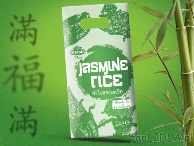 Ryż jaśminowy , cena 16,99 PLN za 2kg, 1kg=8,50 PLN. 
- Nazwa ryżu pochodzi od ...