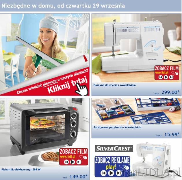 Oferta Lidl od czwartku 29 września 2011