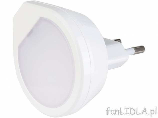 Lampka nocna LED Livarno, cena 9,99 PLN 
- energooszczędna dioda LED o ciepłym ...