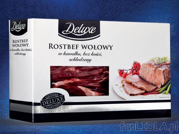 Rosbef z wołowiny brazylijskiej , cena 44,00 PLN za 1 kg 
- Mięso rostbefu jest ...