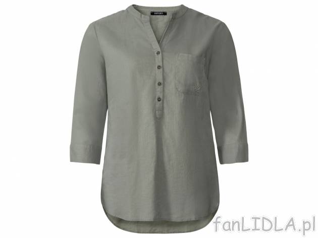 Bluzka damska z lnem Esmara, cena 39,99 PLN 
- 55% lnu, 45% bawełny
- rozmiary: ...