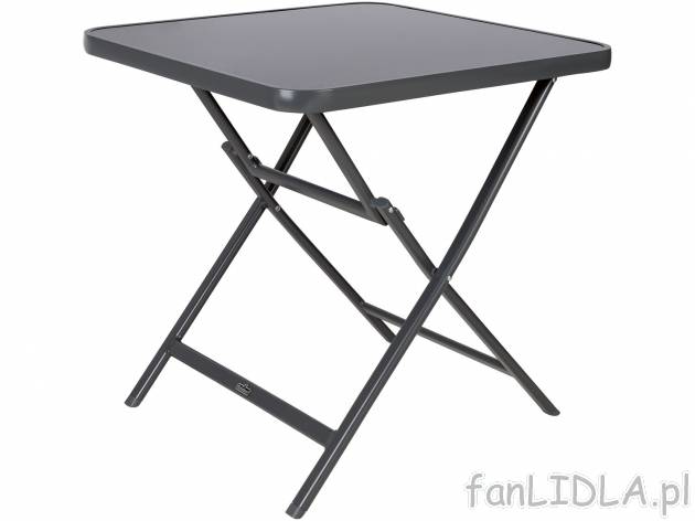 Stół składany aluminiowy , cena 179,00 PLN 
- 70 x 70 x 70 cm (szer. x wys. ...