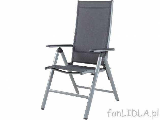Krzesło składane aluminiowe , cena 169,00 PLN 
- 58 x 110 x 67 cm (szer. x wys. ...