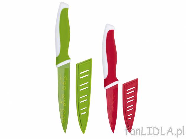 Nóż lub zestaw noży , cena 12,99 PLN 
- z powłoką antypoślizgową z nierdzewnej ...