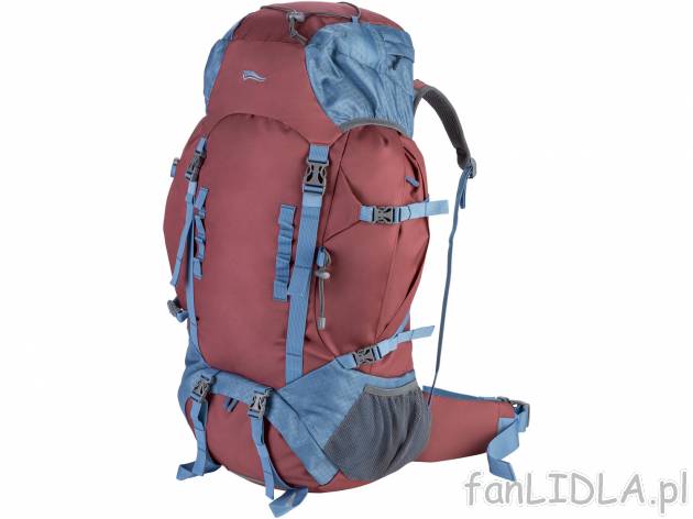Plecak trekkingowy 60 l + 10 l Crivit, cena 129,00 PLN 
- wygodne wyściełanie ...