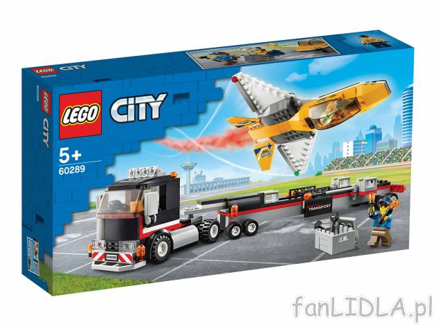 Klocki LEGO 60289 Lego, cena 99,00 PLN  
Transporter odrzutowca pokazowego
Opis