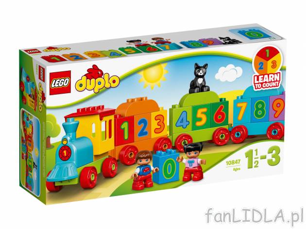 Klocki LEGO 10847 Lego, cena 69,90 PLN  
Pociąg z cyferkami
Opis